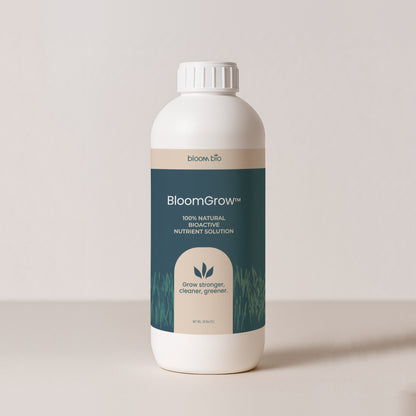 BloomGrow 1 L bottle on a soft neutral studio background